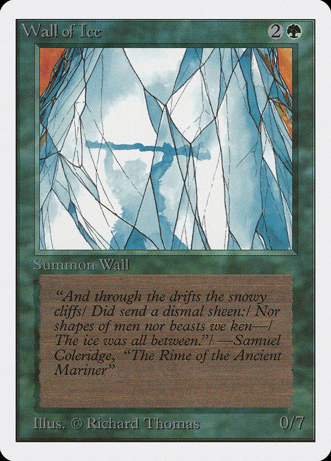 Wall of Ice [Unlimited Edition] | Card Merchant Takapuna