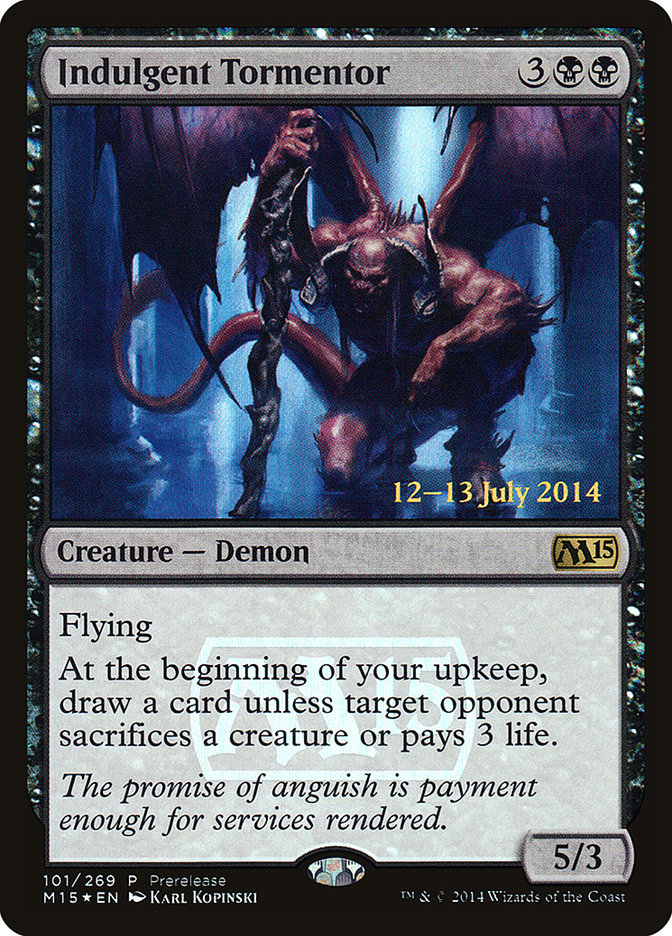 Indulgent Tormentor [Magic 2015 Prerelease Promos] | Card Merchant Takapuna