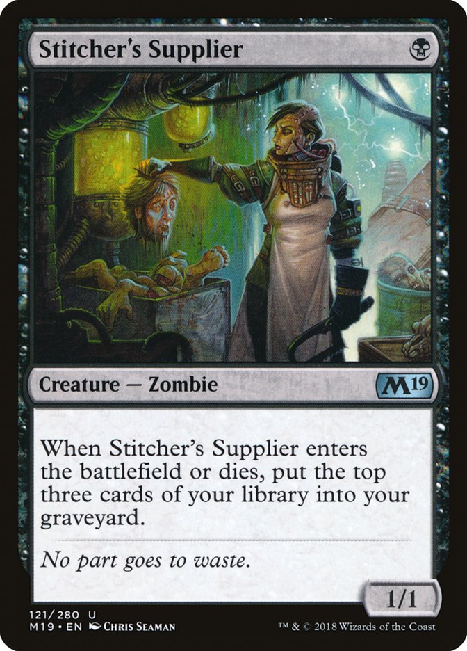 Stitcher's Supplier [Core Set 2019] | Card Merchant Takapuna