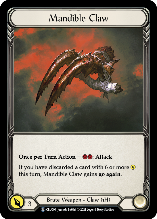 Mandible Claw [U-CRU004] (Crucible of War Unlimited)  Unlimited Rainbow Foil | Card Merchant Takapuna