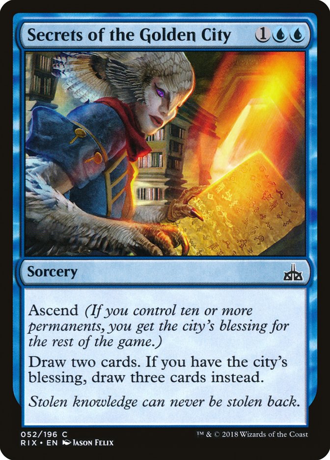 Secrets of the Golden City [Rivals of Ixalan] | Card Merchant Takapuna