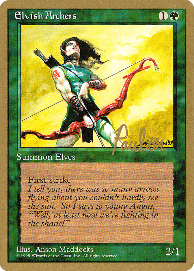 Elvish Archers (Preston Poulter) [Pro Tour Collector Set] | Card Merchant Takapuna