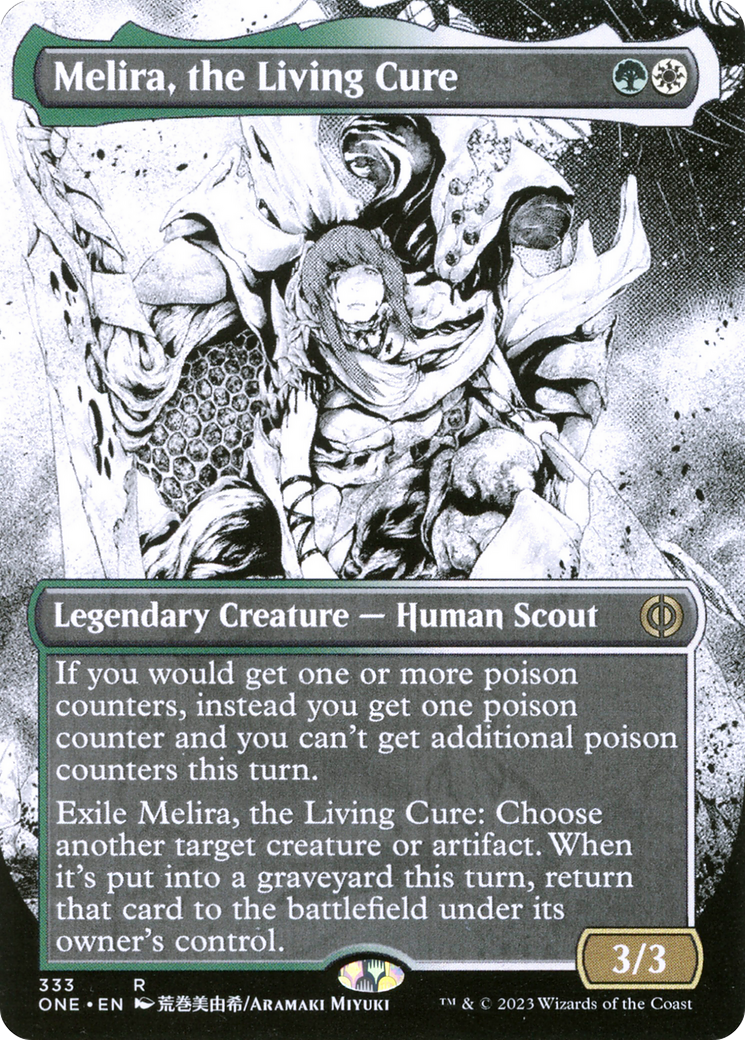 Melira, the Living Cure (Borderless Manga) [Phyrexia: All Will Be One] | Card Merchant Takapuna