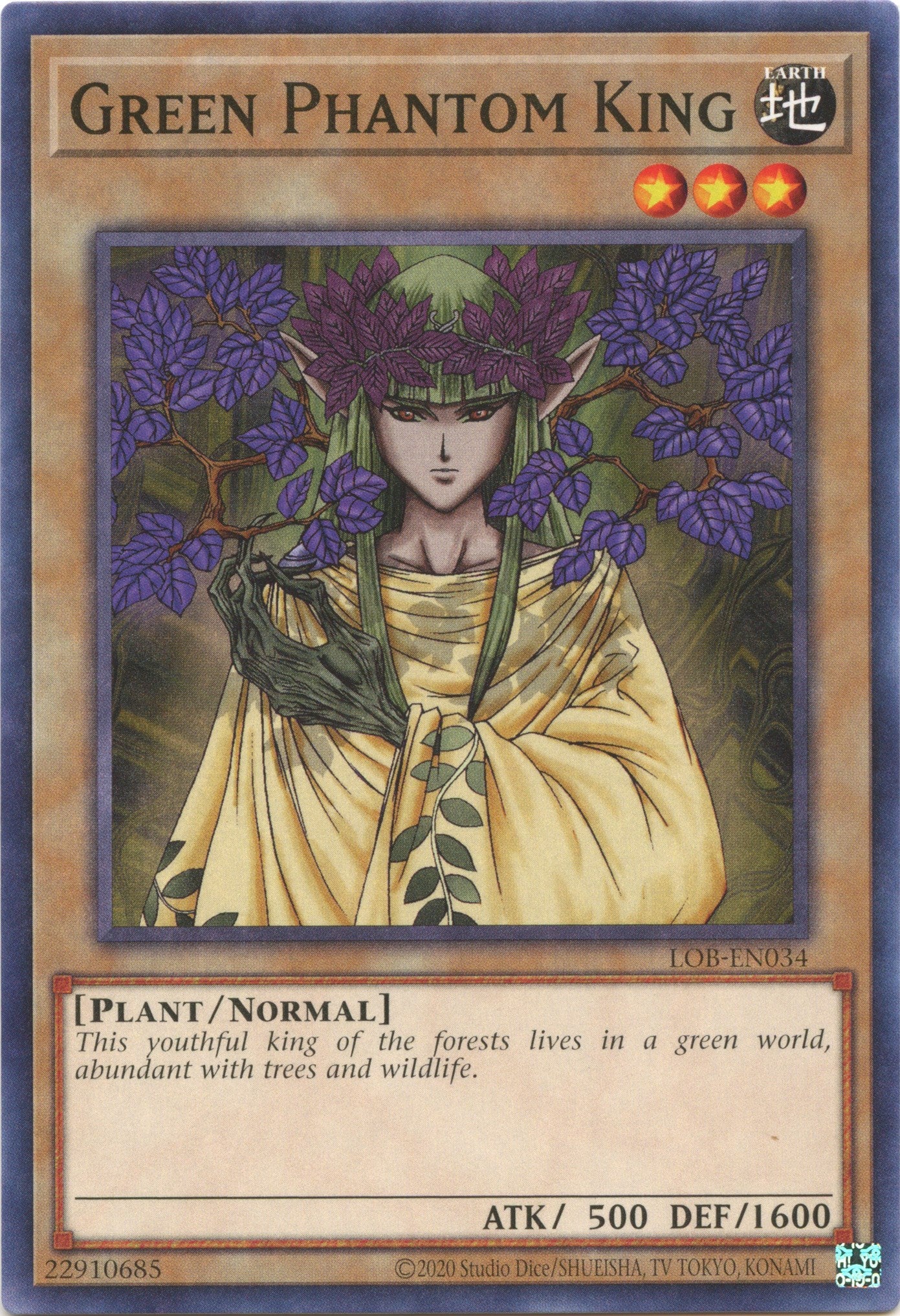 Green Phantom King (25th Anniversary) [LOB-EN034] Common | Card Merchant Takapuna