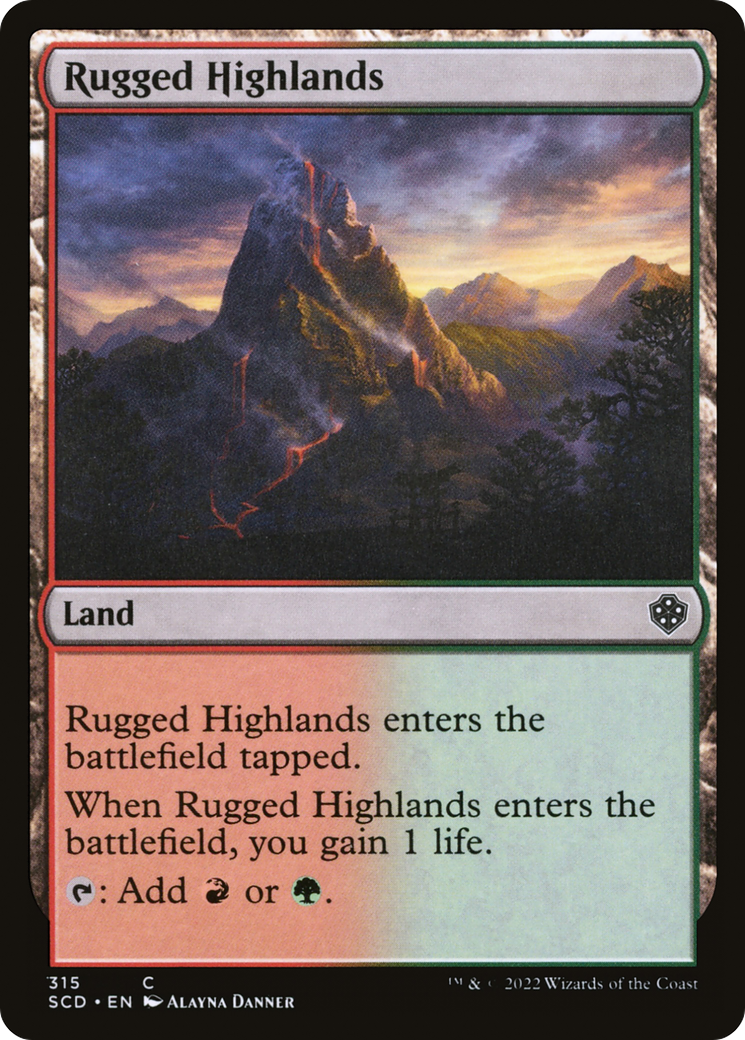 Rugged Highlands [Starter Commander Decks] | Card Merchant Takapuna