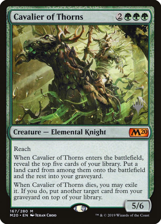 Cavalier of Thorns (Promo Pack) [Core Set 2020 Promos] | Card Merchant Takapuna