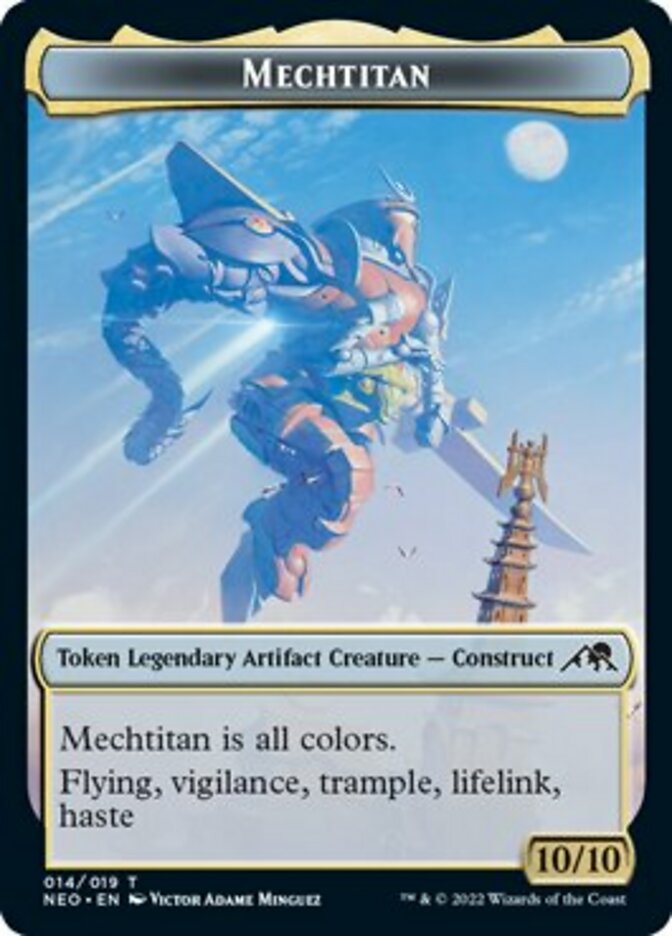 Samurai // Mechtitan Double-Sided Token [Kamigawa: Neon Dynasty Tokens] | Card Merchant Takapuna