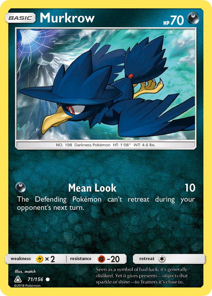 Murkrow (71/156) [Sun & Moon: Ultra Prism] | Card Merchant Takapuna