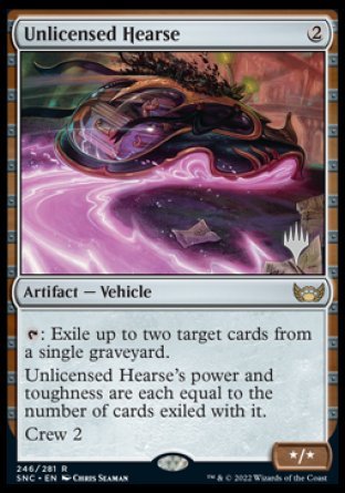 Unlicensed Hearse (Promo Pack) [Streets of New Capenna Promos] | Card Merchant Takapuna