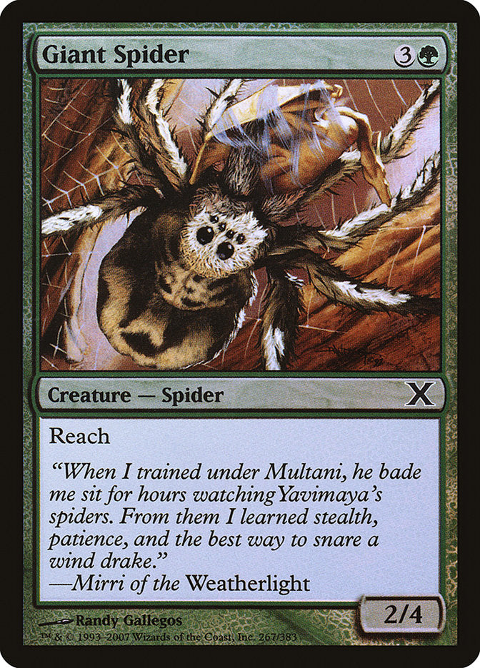 Giant Spider (Premium Foil) [Tenth Edition] | Card Merchant Takapuna