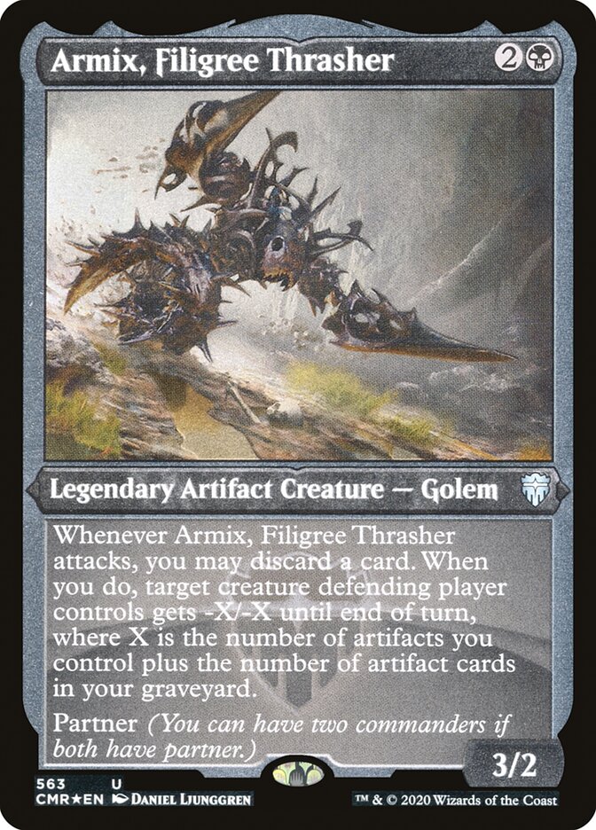 Armix, Filigree Thrasher (Etched) [Commander Legends] | Card Merchant Takapuna