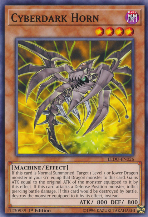 Cyberdark Horn [LEDU-EN026] Common | Card Merchant Takapuna