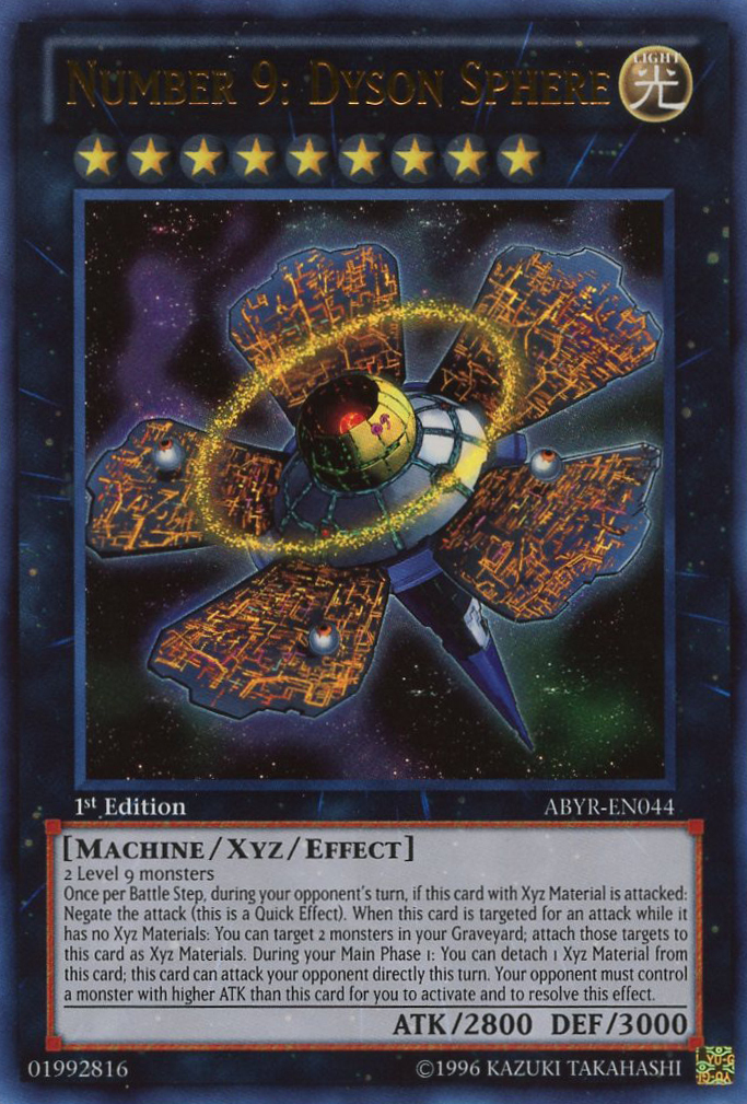 Number 9: Dyson Sphere [ABYR-EN044] Ultra Rare | Card Merchant Takapuna