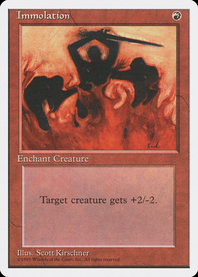 Immolation [Fourth Edition] | Card Merchant Takapuna