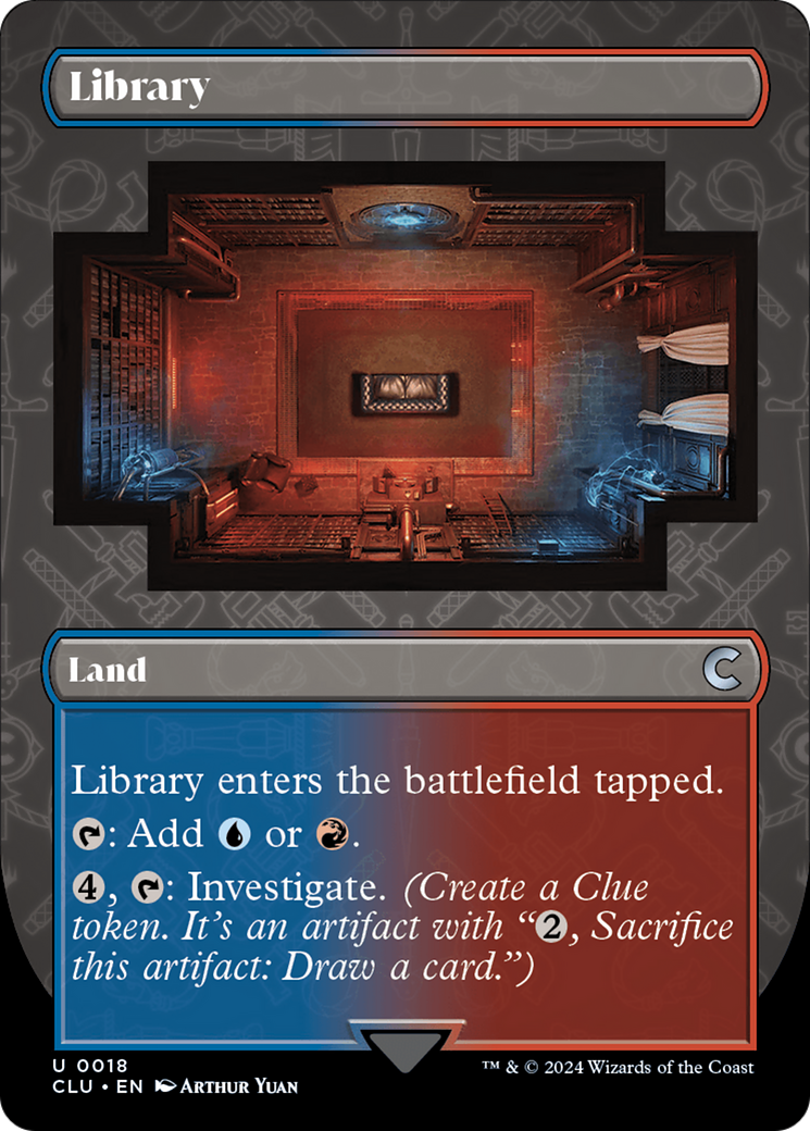 Library (Borderless) [Ravnica: Clue Edition] | Card Merchant Takapuna