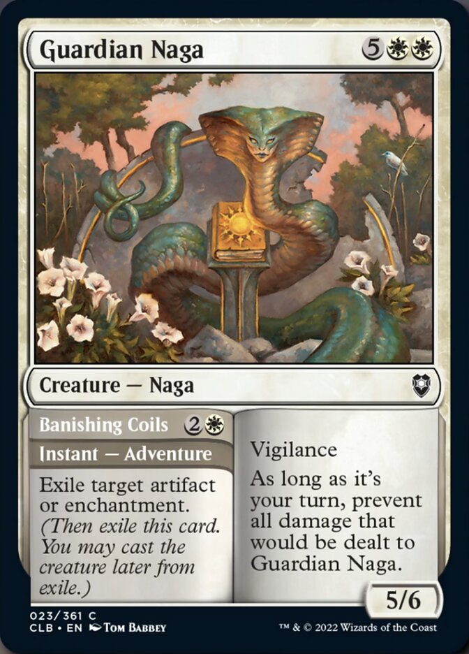 Guardian Naga // Banishing Coils [Commander Legends: Battle for Baldur's Gate] | Card Merchant Takapuna