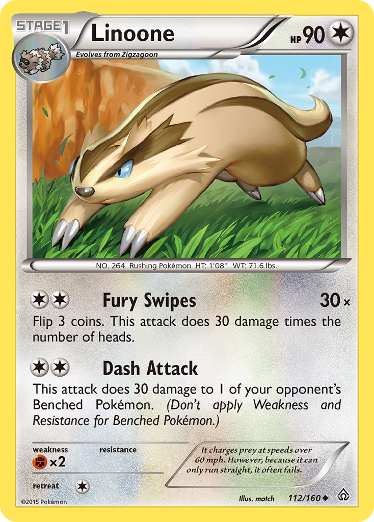 Linoone (112/160) [XY: Primal Clash] | Card Merchant Takapuna