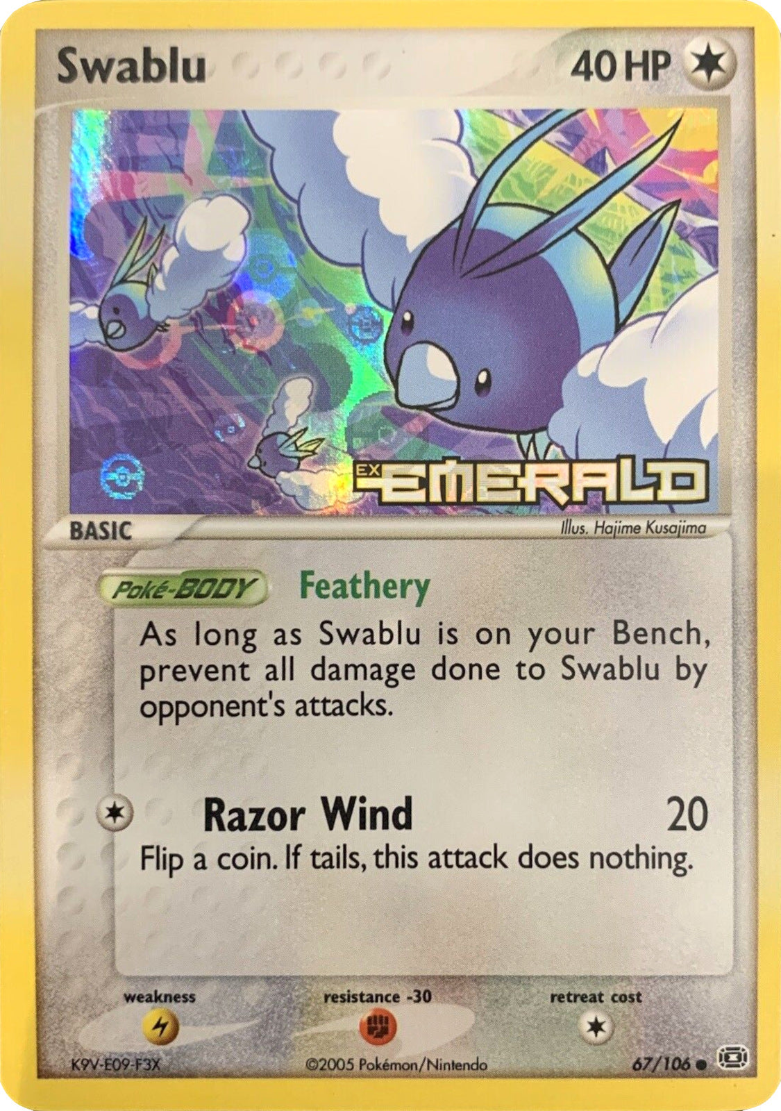 Swablu (67/106) (Stamped) [EX: Emerald] | Card Merchant Takapuna