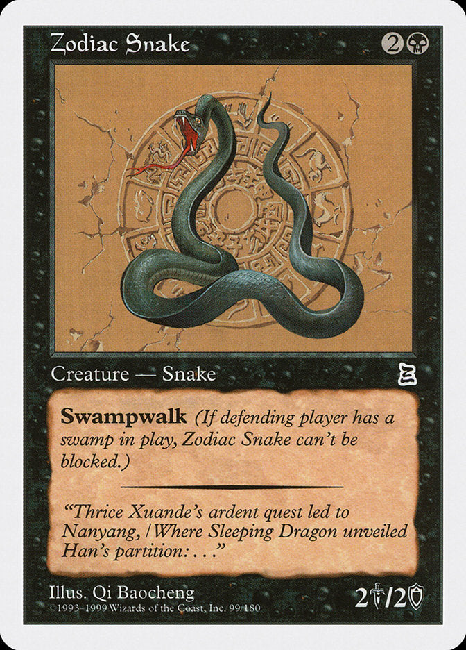 Zodiac Snake [Portal Three Kingdoms] | Card Merchant Takapuna