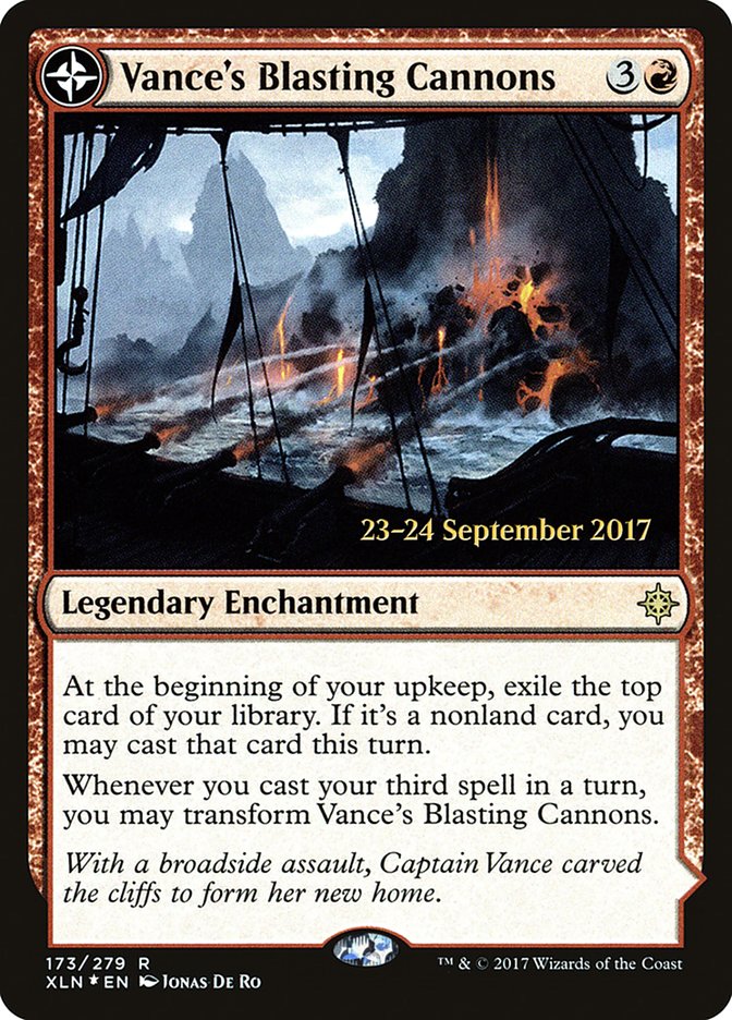 Vance's Blasting Cannons // Spitfire Bastion [Ixalan Prerelease Promos] | Card Merchant Takapuna