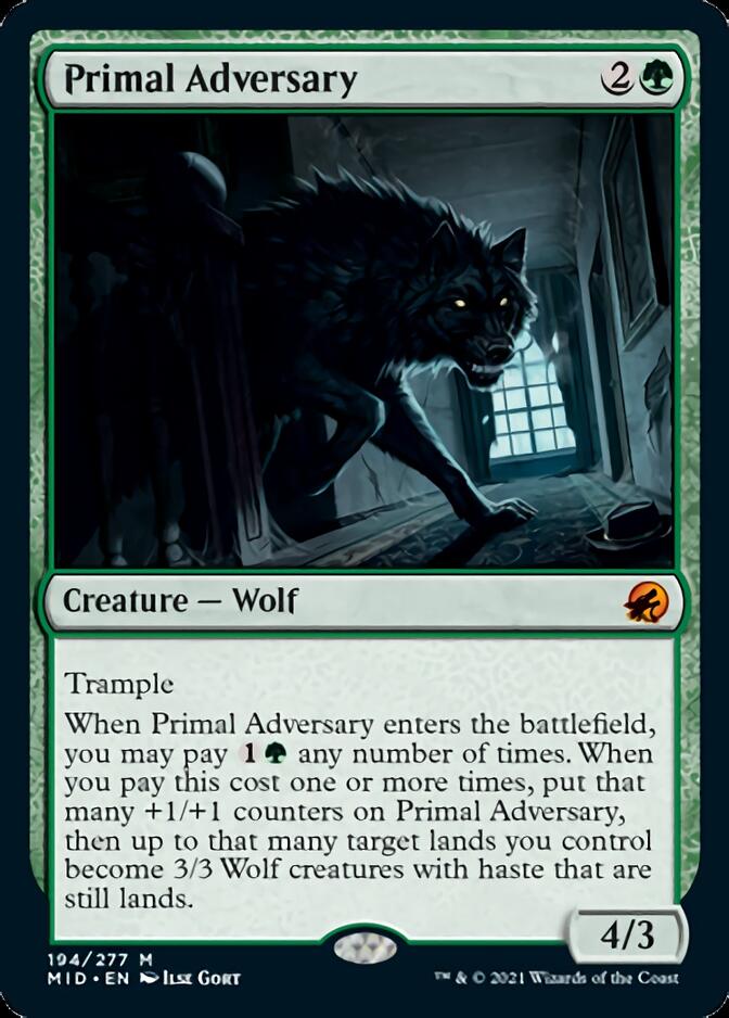 Primal Adversary [Innistrad: Midnight Hunt] | Card Merchant Takapuna