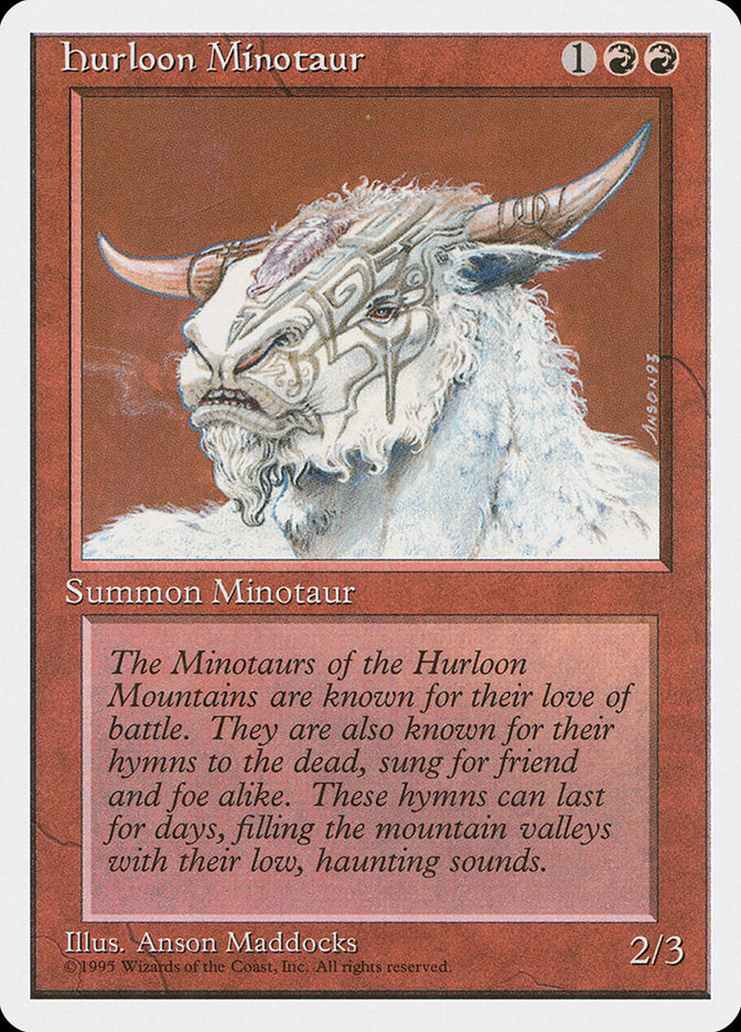 Hurloon Minotaur [Fourth Edition] | Card Merchant Takapuna