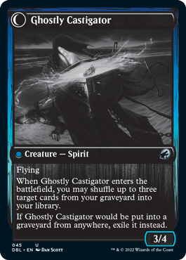 Covetous Castaway // Ghostly Castigator [Innistrad: Double Feature] | Card Merchant Takapuna
