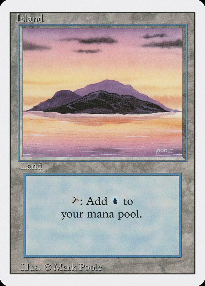 Island (Sunset / Signature on Right) [Revised Edition] | Card Merchant Takapuna