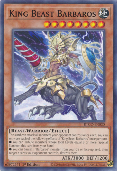 King Beast Barbaros [ETCO-EN030] Common | Card Merchant Takapuna