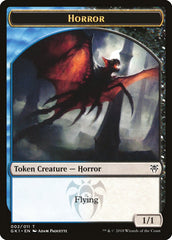 Copy // Horror Double-Sided Token [Guilds of Ravnica Guild Kit Tokens] | Card Merchant Takapuna