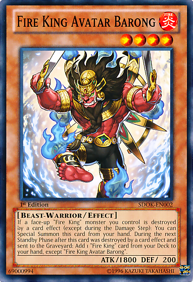 Fire King Avatar Barong [SDOK-EN002] Common | Card Merchant Takapuna