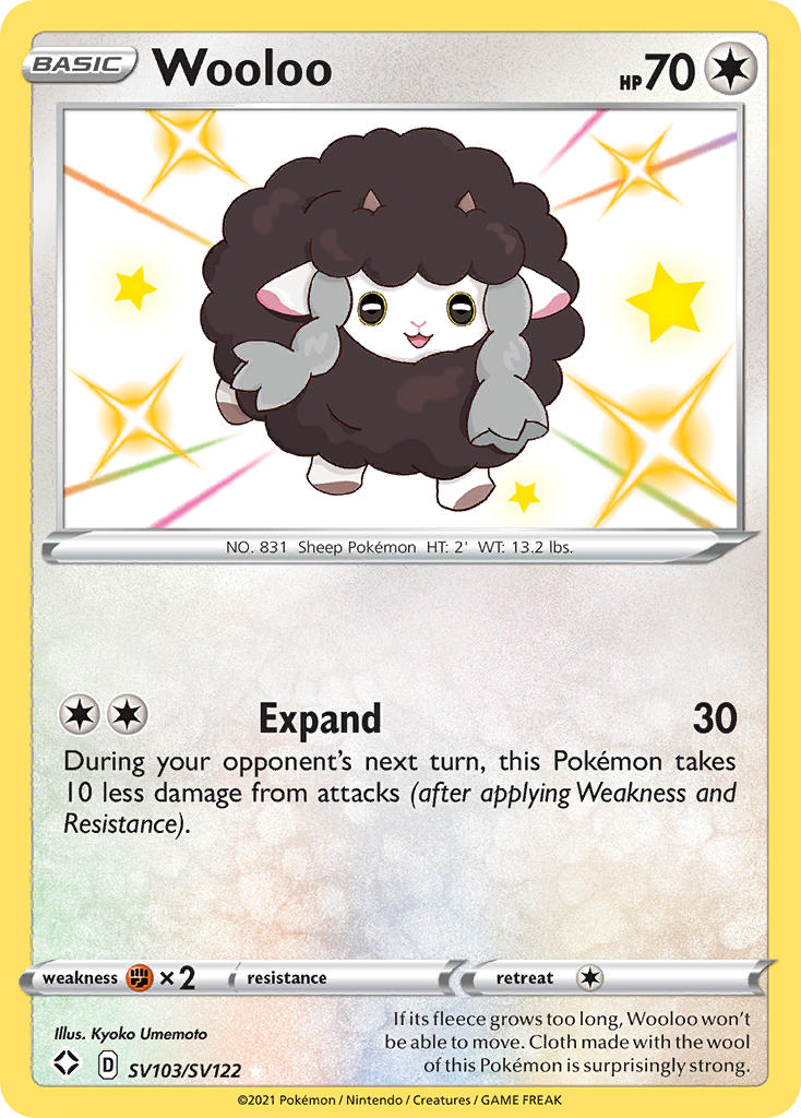 Wooloo (SV103/SV122) [Sword & Shield: Shining Fates] | Card Merchant Takapuna