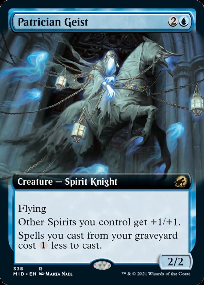 Patrician Geist (Extended Art) [Innistrad: Midnight Hunt] | Card Merchant Takapuna