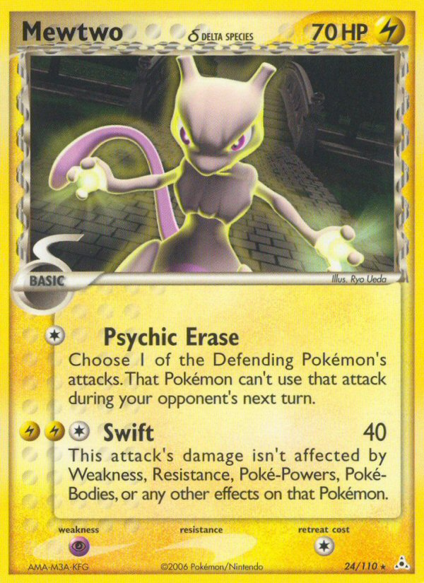 Mewtwo (24/110) (Delta Species) [EX: Holon Phantoms] | Card Merchant Takapuna