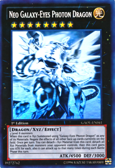 Neo Galaxy-Eyes Photon Dragon [GAOV-EN041] Ghost Rare | Card Merchant Takapuna