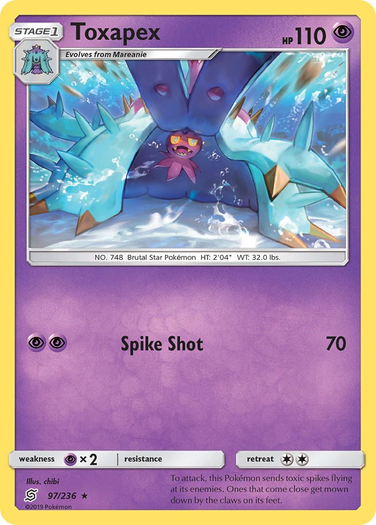 Toxapex (97/236) [Sun & Moon: Unified Minds] | Card Merchant Takapuna