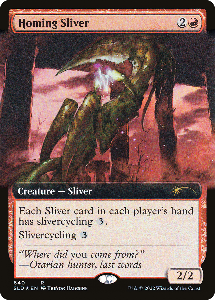 Homing Sliver (Extended Art) [Secret Lair Drop Promos] | Card Merchant Takapuna