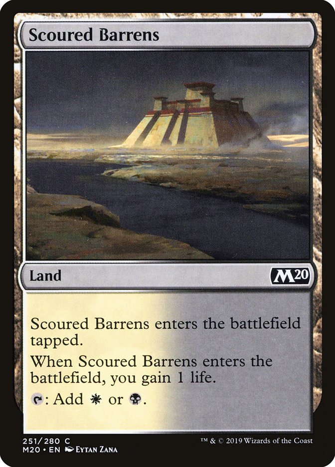 Scoured Barrens [Core Set 2020] | Card Merchant Takapuna