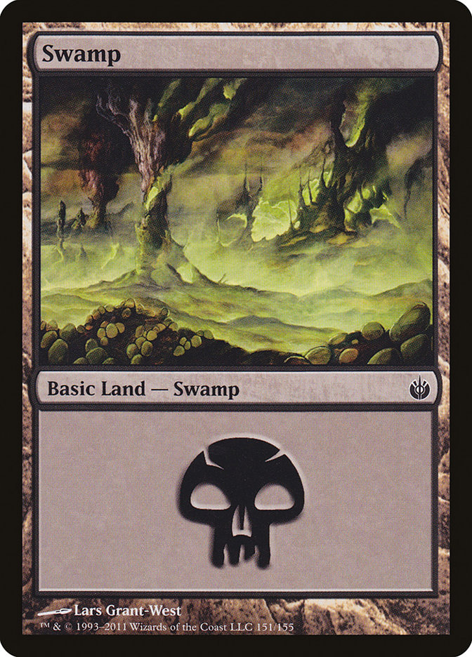 Swamp (151) [Mirrodin Besieged] | Card Merchant Takapuna