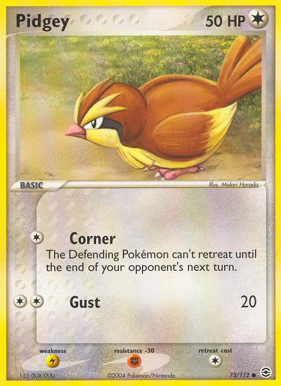 Pidgey (73/112) [EX: FireRed & LeafGreen] | Card Merchant Takapuna