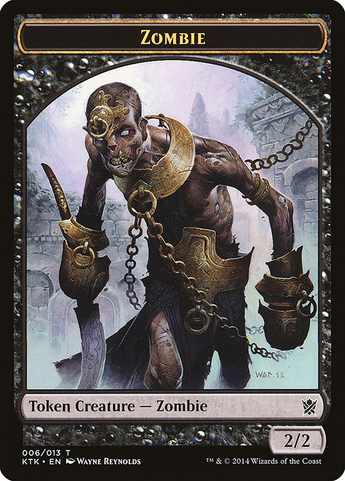 Zombie Token [Khans of Tarkir Tokens] | Card Merchant Takapuna