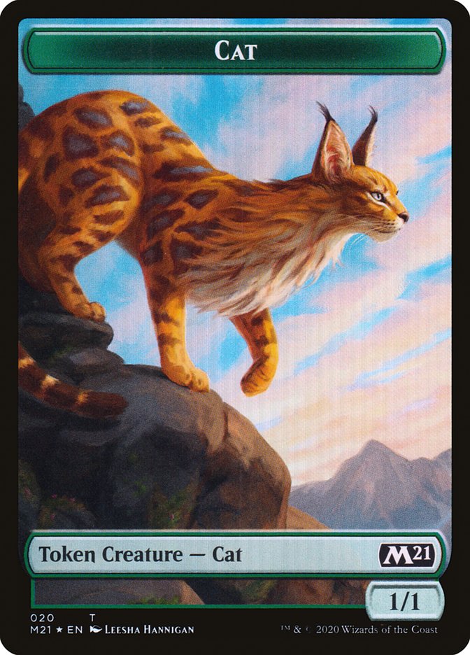 Beast // Cat (020) Double-Sided Token [Core Set 2021 Tokens] | Card Merchant Takapuna