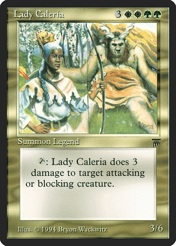 Lady Caleria [Legends] | Card Merchant Takapuna