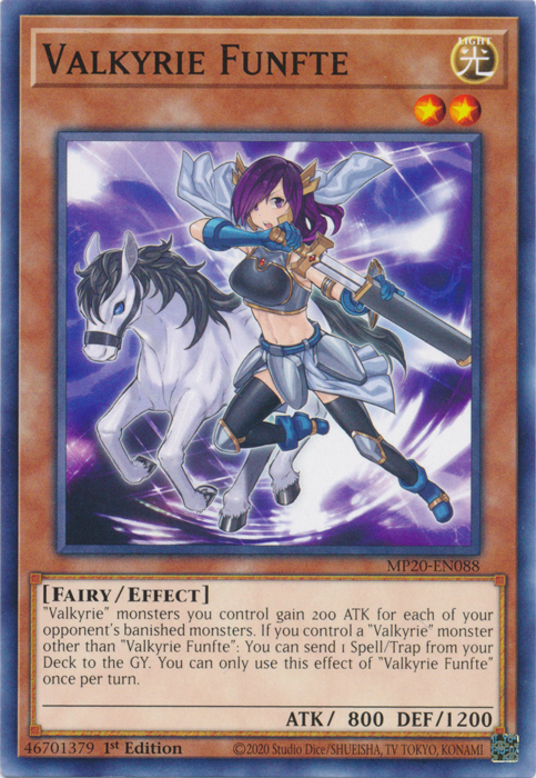 Valkyrie Funfte [MP20-EN088] Common | Card Merchant Takapuna