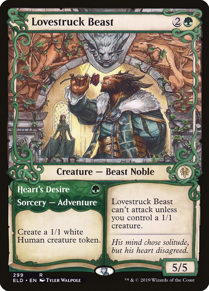 Lovestruck Beast // Heart's Desire (Showcase) [Throne of Eldraine] | Card Merchant Takapuna