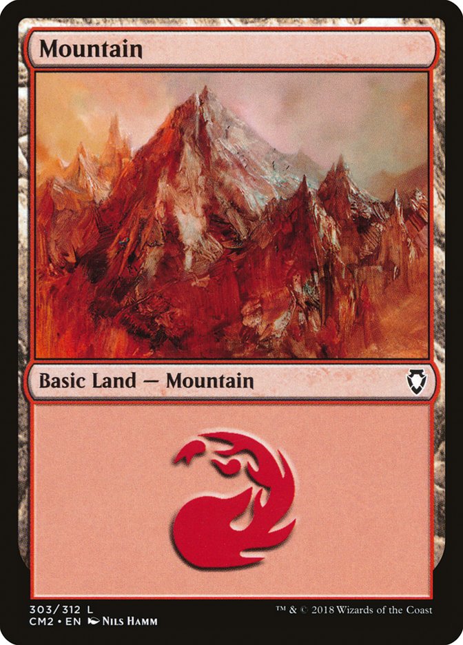 Mountain (303) [Commander Anthology Volume II] | Card Merchant Takapuna