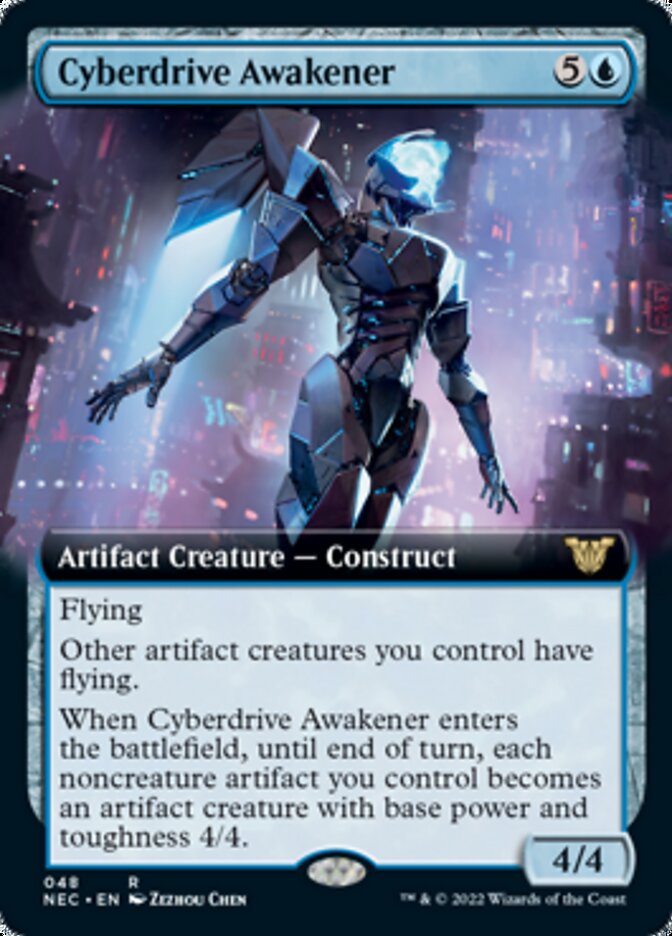 Cyberdrive Awakener (Extended Art) [Kamigawa: Neon Dynasty Commander] | Card Merchant Takapuna