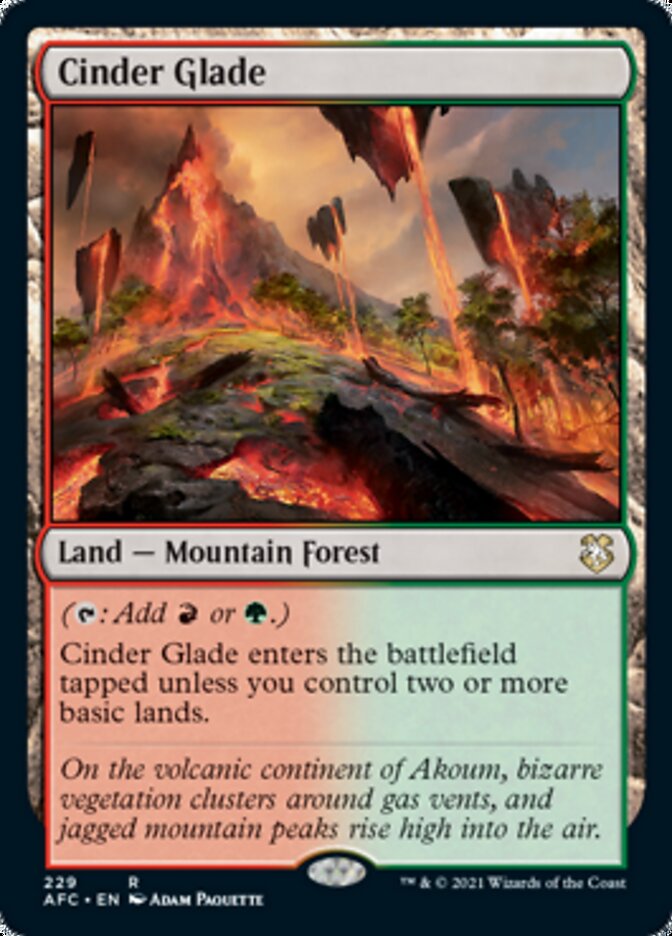 Cinder Glade [Dungeons & Dragons: Adventures in the Forgotten Realms Commander] | Card Merchant Takapuna