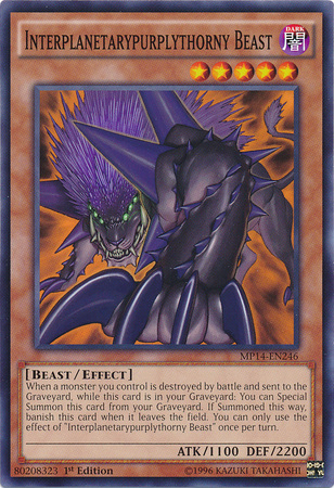 Interplanetarypurplythorny Beast [MP14-EN246] Common | Card Merchant Takapuna