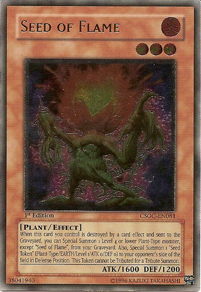 Seed of Flame (UTR) [CSOC-EN081] Ultimate Rare | Card Merchant Takapuna